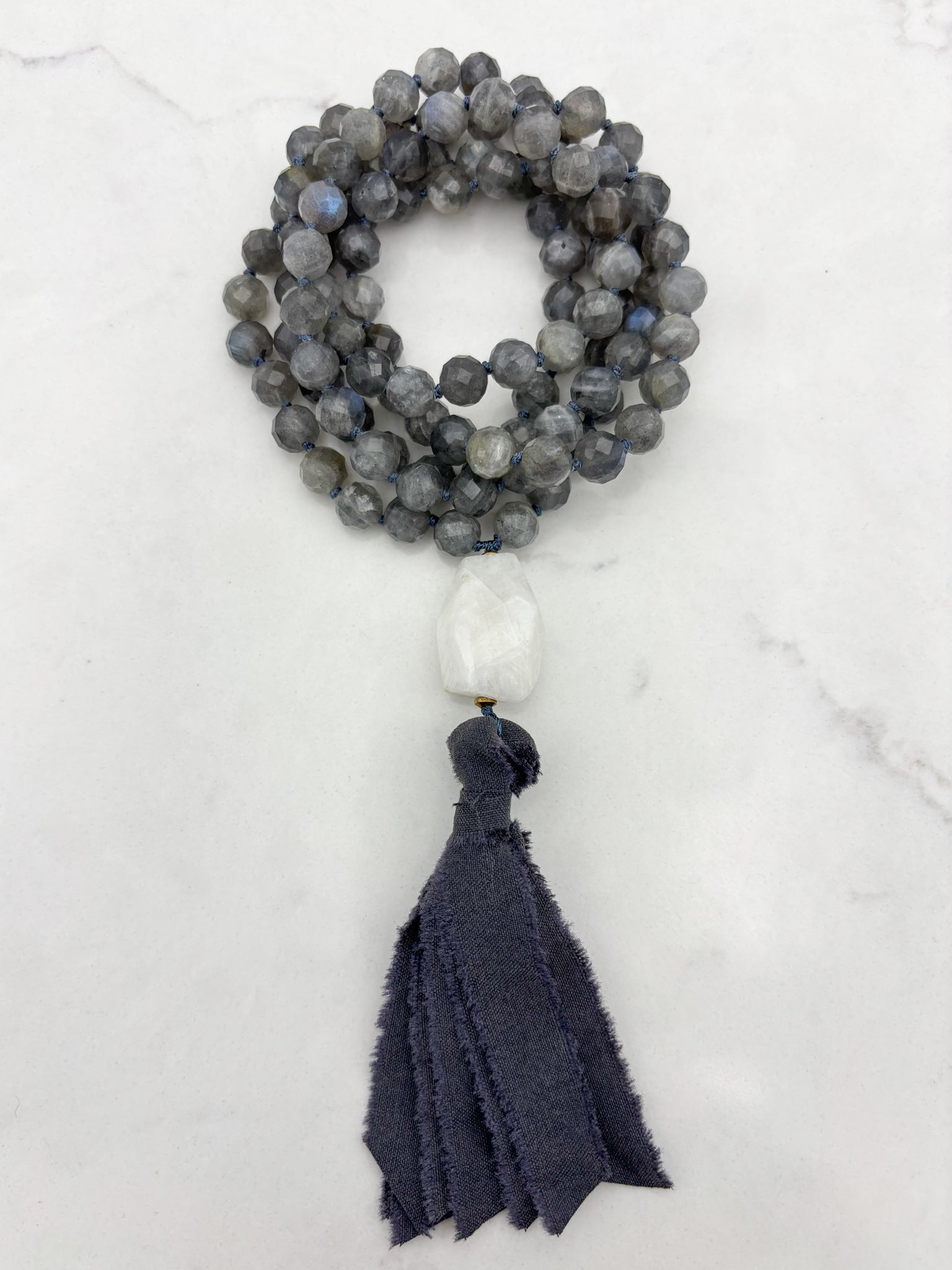 labradorite gemstone mala | radiant malas | handmade in boulder, colorado