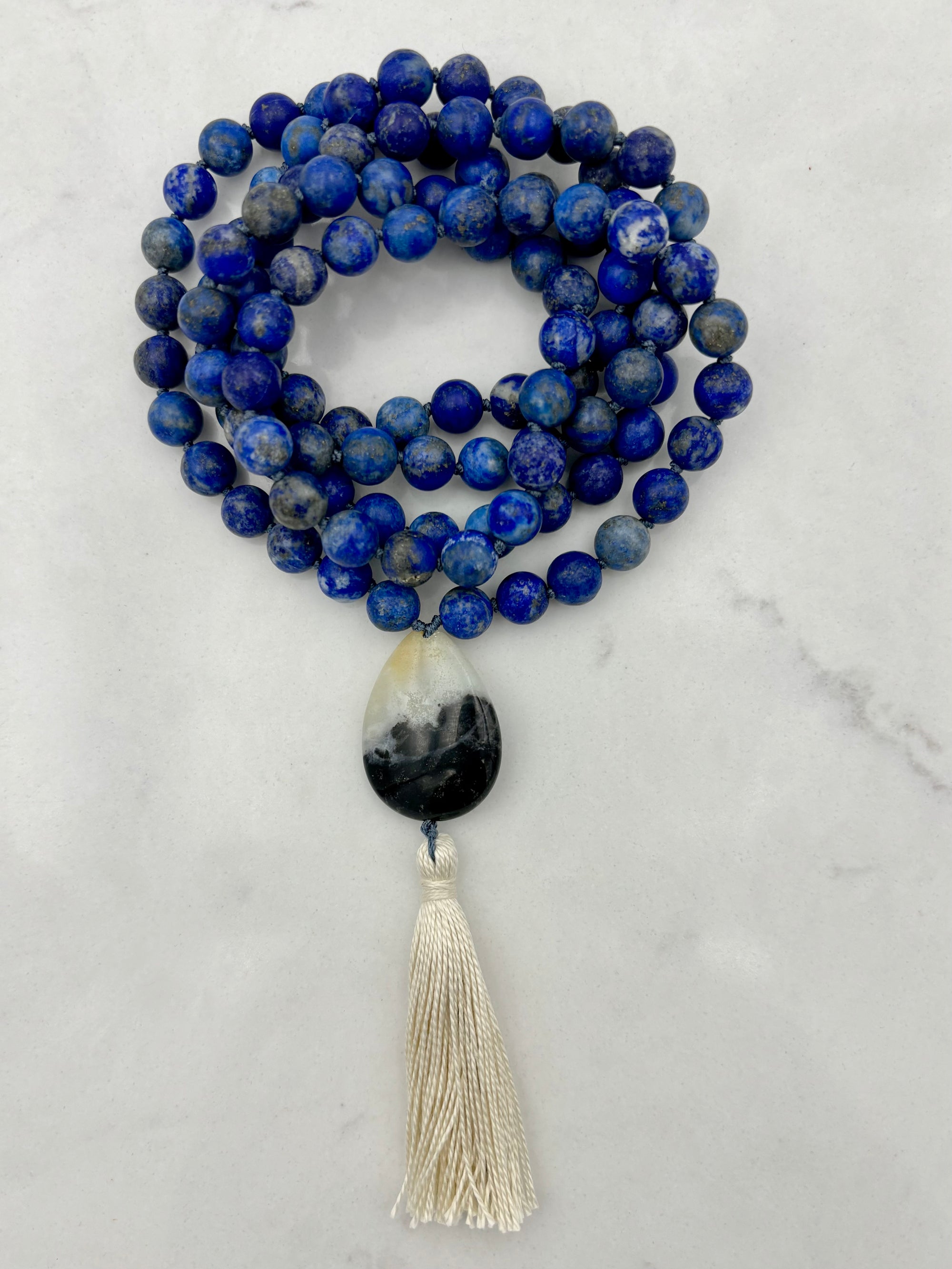 lapis mala necklace | radiant malas | handmade in boulder colorado