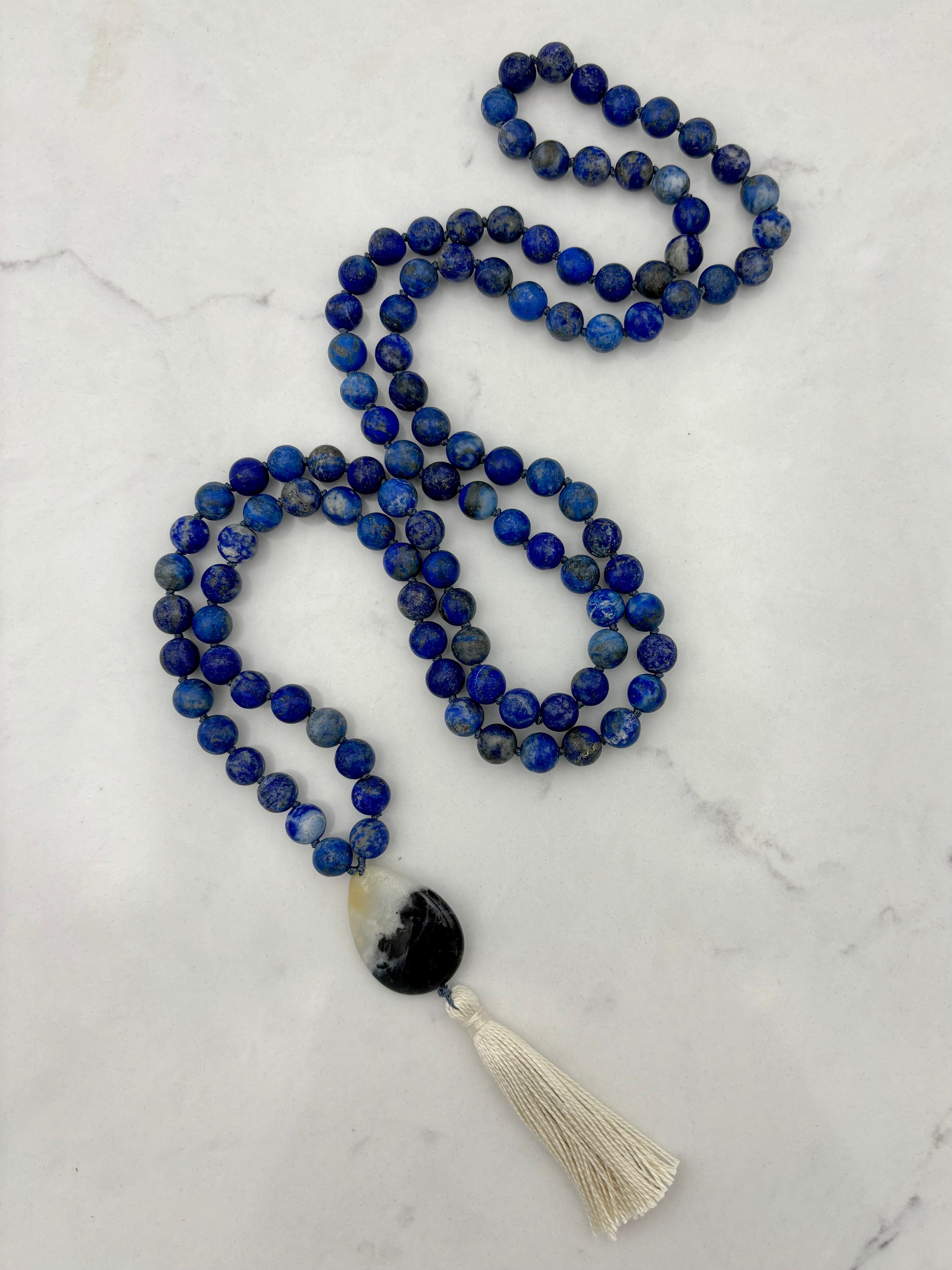 lapis mala necklace | radiant malas | handmade in boulder colorado