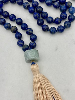 lapis gemstone mala necklace | handmade in boulder, colorado | radiant malas