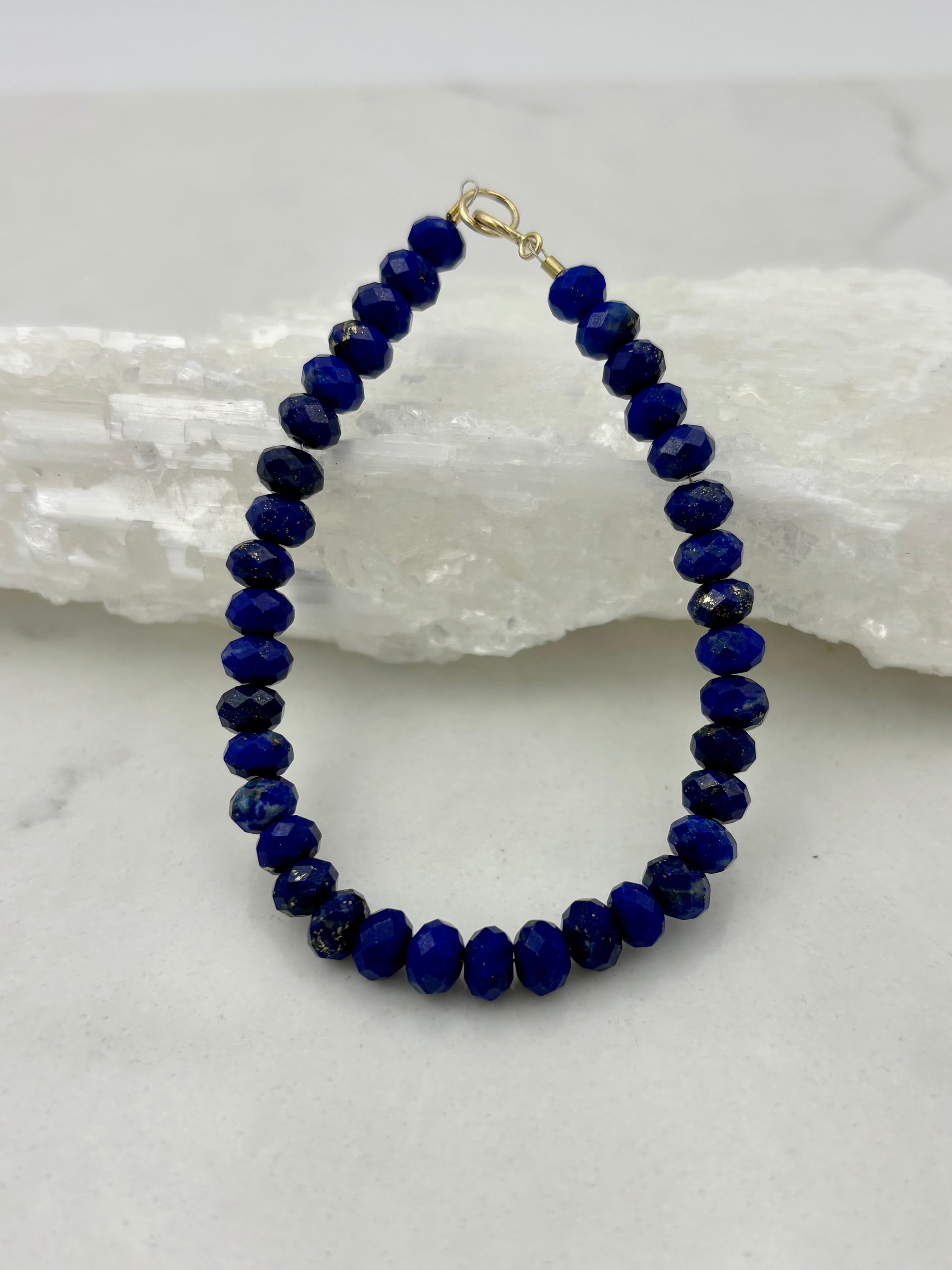 lapis gemstone bracelet | radiant malas | handmade in boulder, colorado