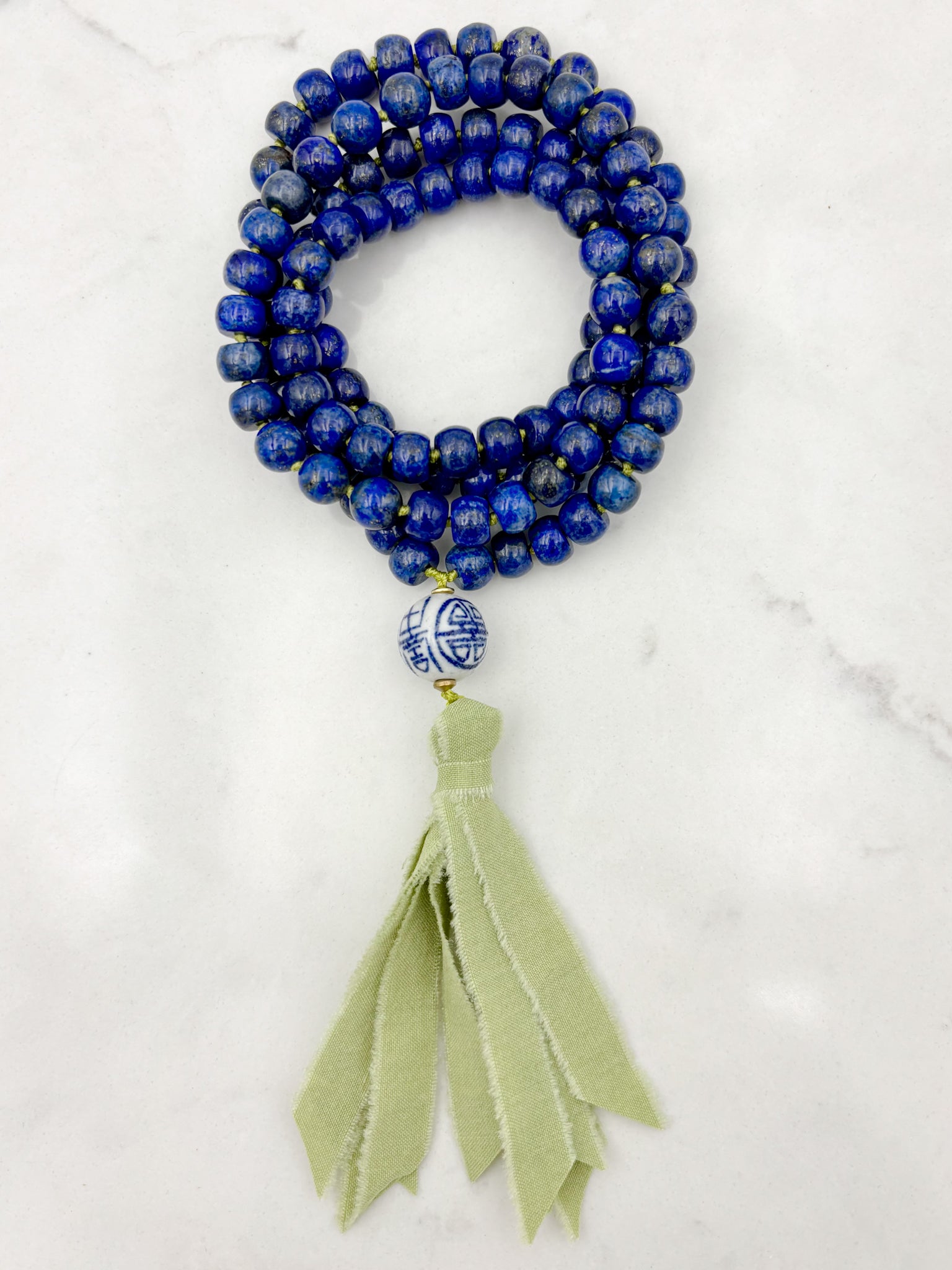 lapis gemstone mala | radiant malas | handmade in boulder, colorado