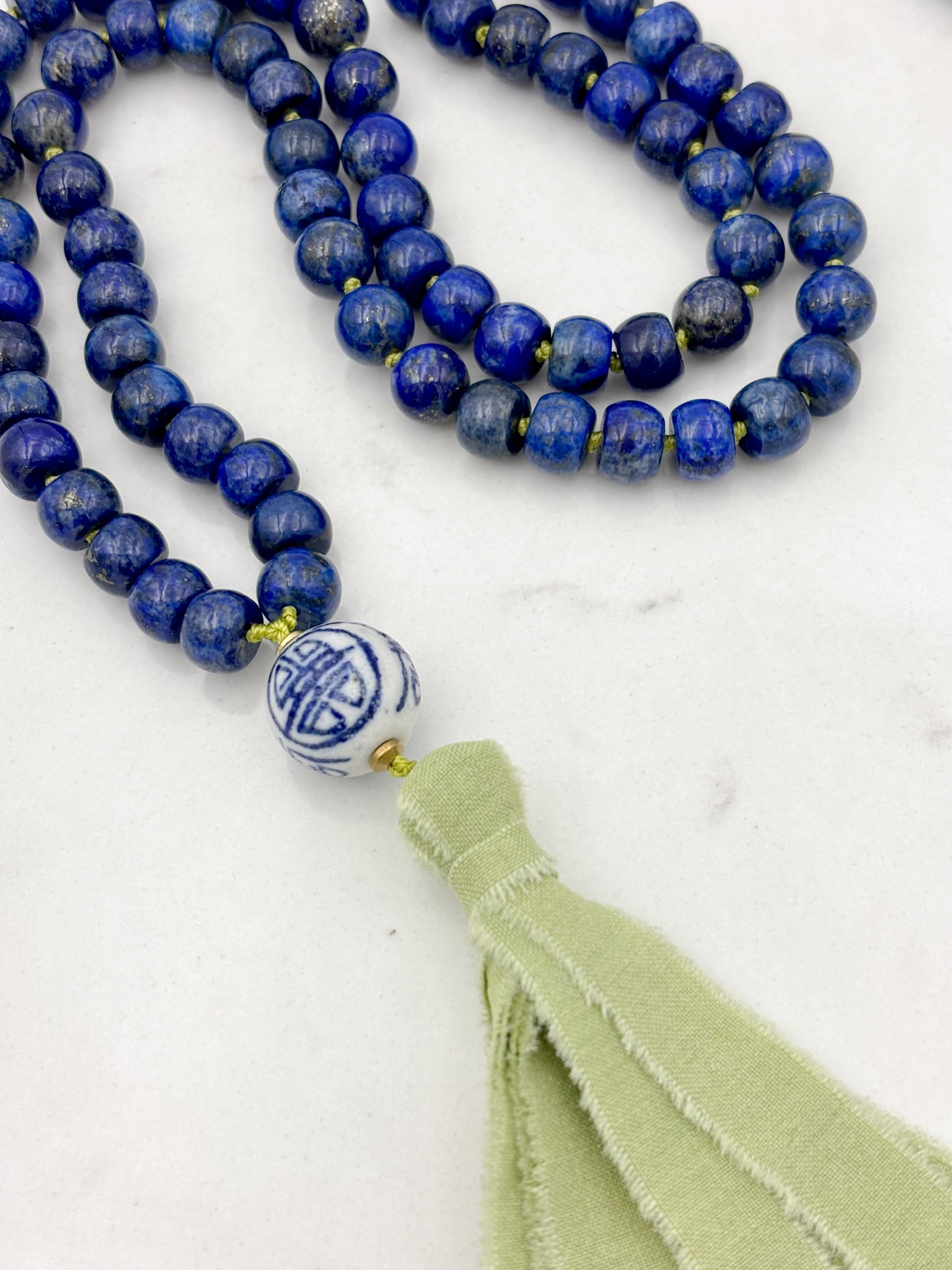 lapis gemstone mala | radiant malas | handmade in boulder, colorado