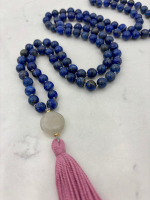 lapis gemstone mala | radiant malas | handmade in boulder, colorado