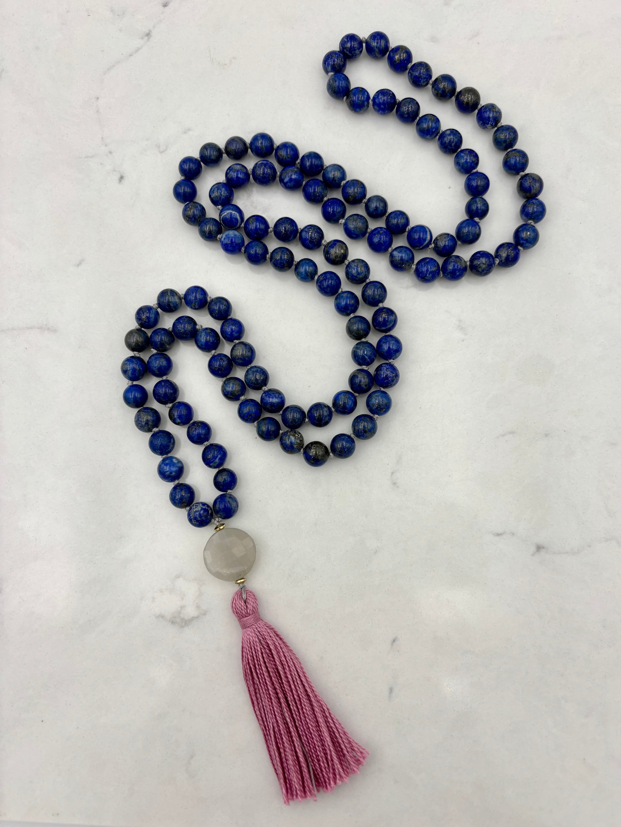 lapis gemstone mala | radiant malas | handmade in boulder, colorado