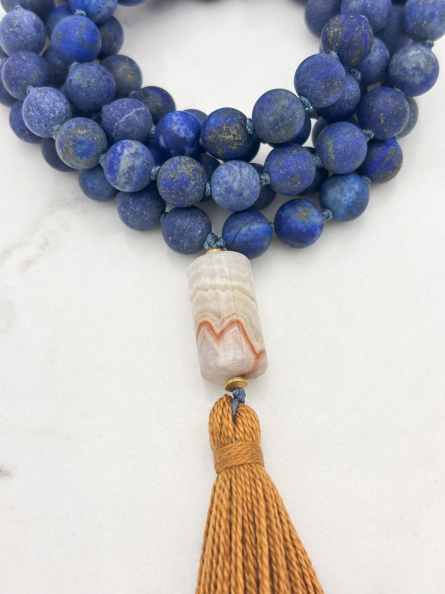 lapis gemstone mala | radiant malas | handmade in boulder, colorado