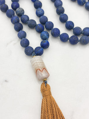 lapis gemstone mala | radiant malas | handmade in boulder, colorado
