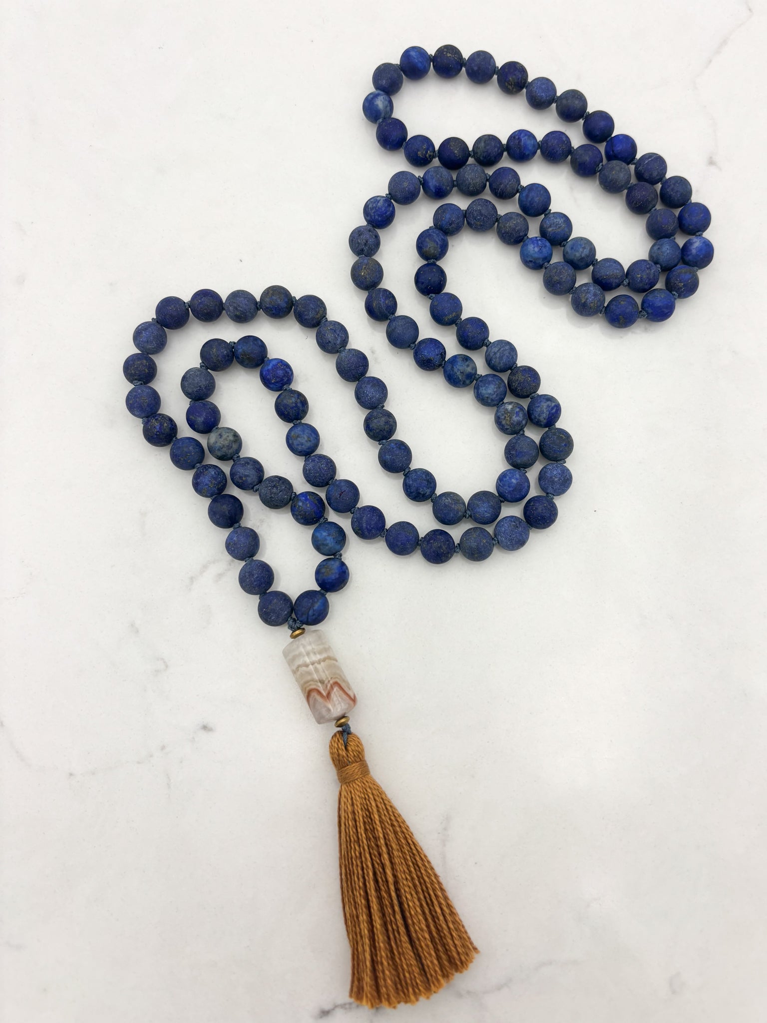 lapis gemstone mala | radiant malas | handmade in boulder, colorado