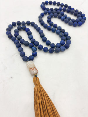 lapis gemstone mala | radiant malas | handmade in boulder, colorado
