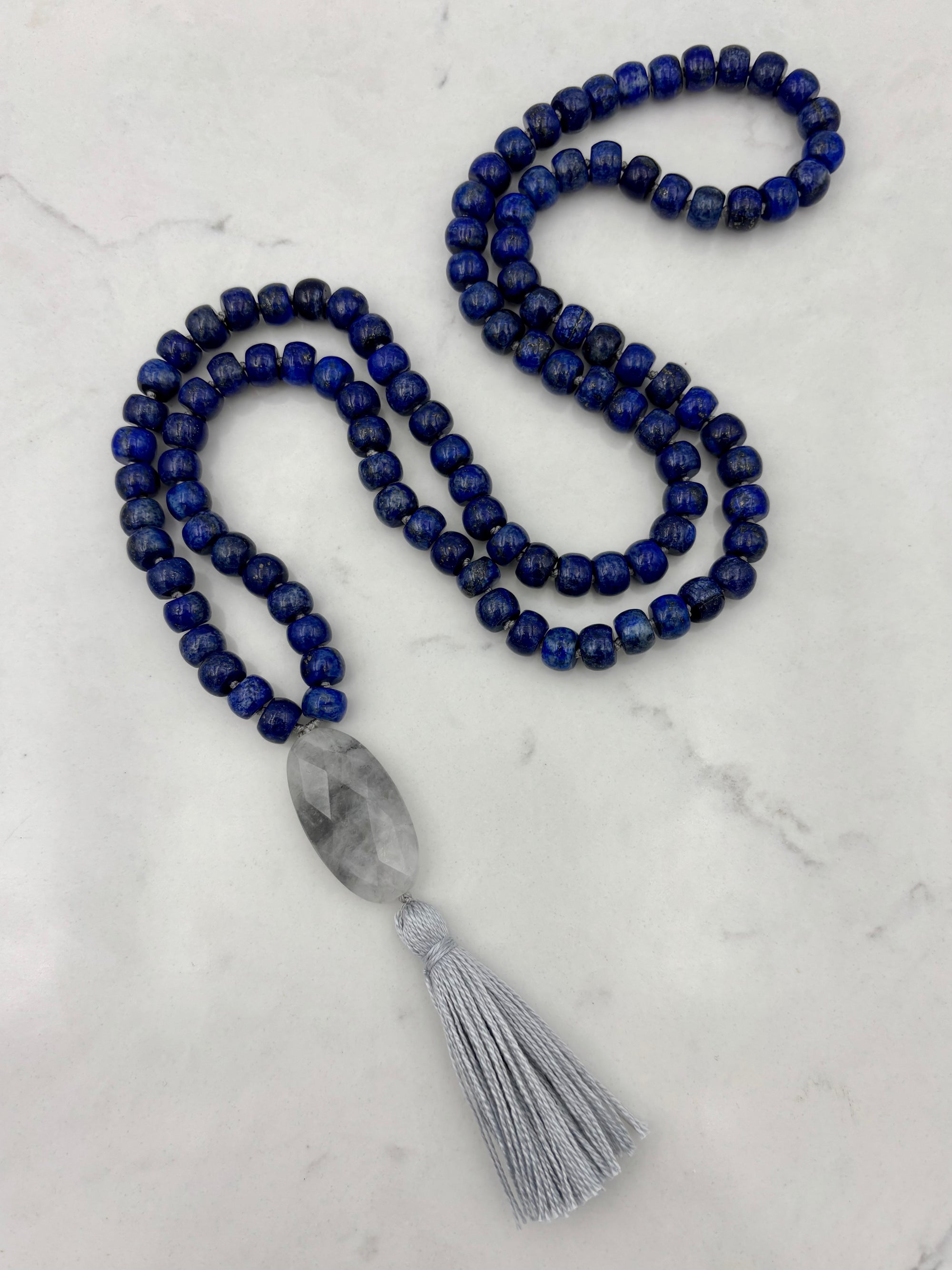 lapis gemstone mala | radiant malas | handmade in boulder, colorado