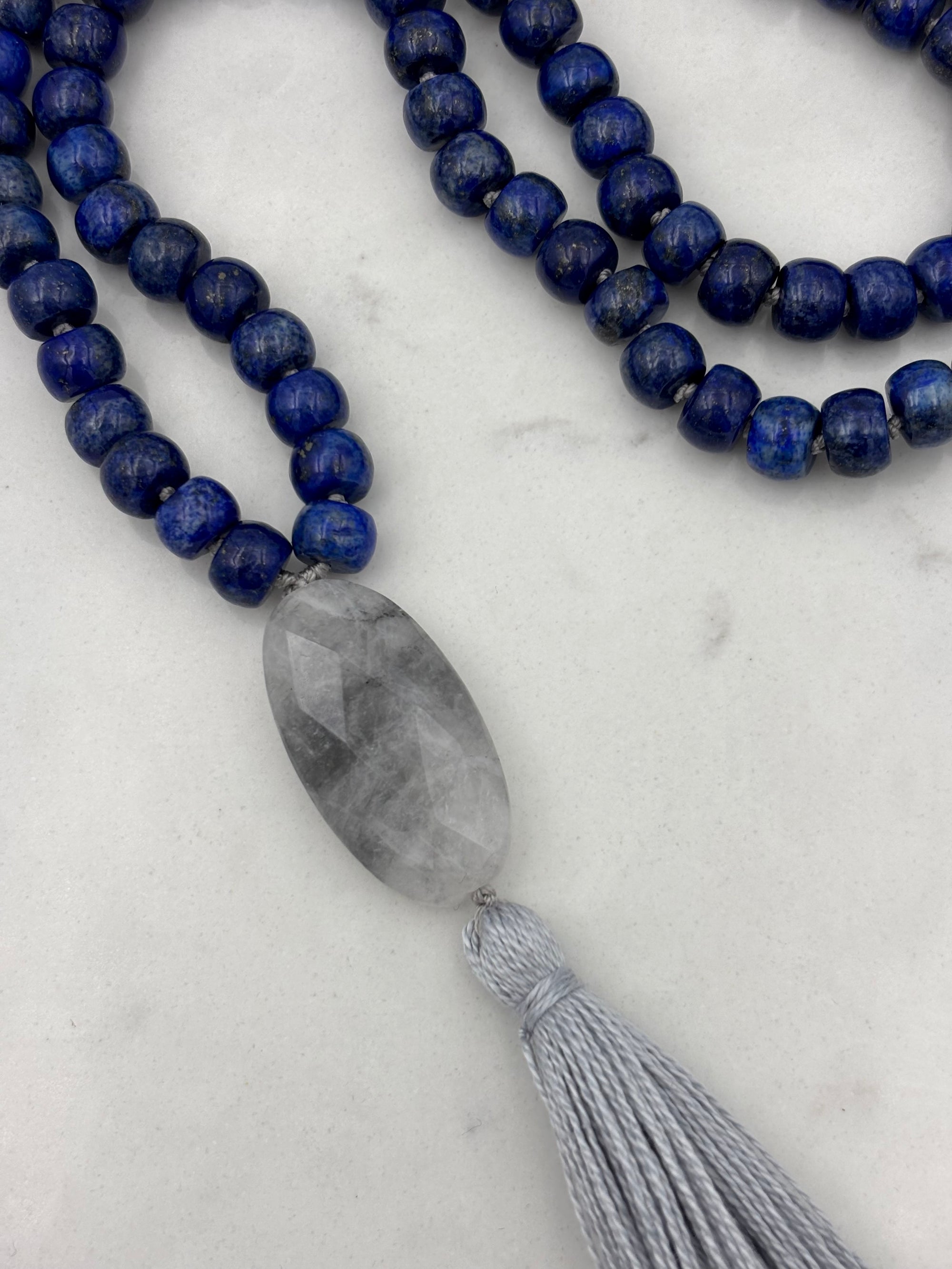 lapis gemstone mala | radiant malas | handmade in boulder, colorado