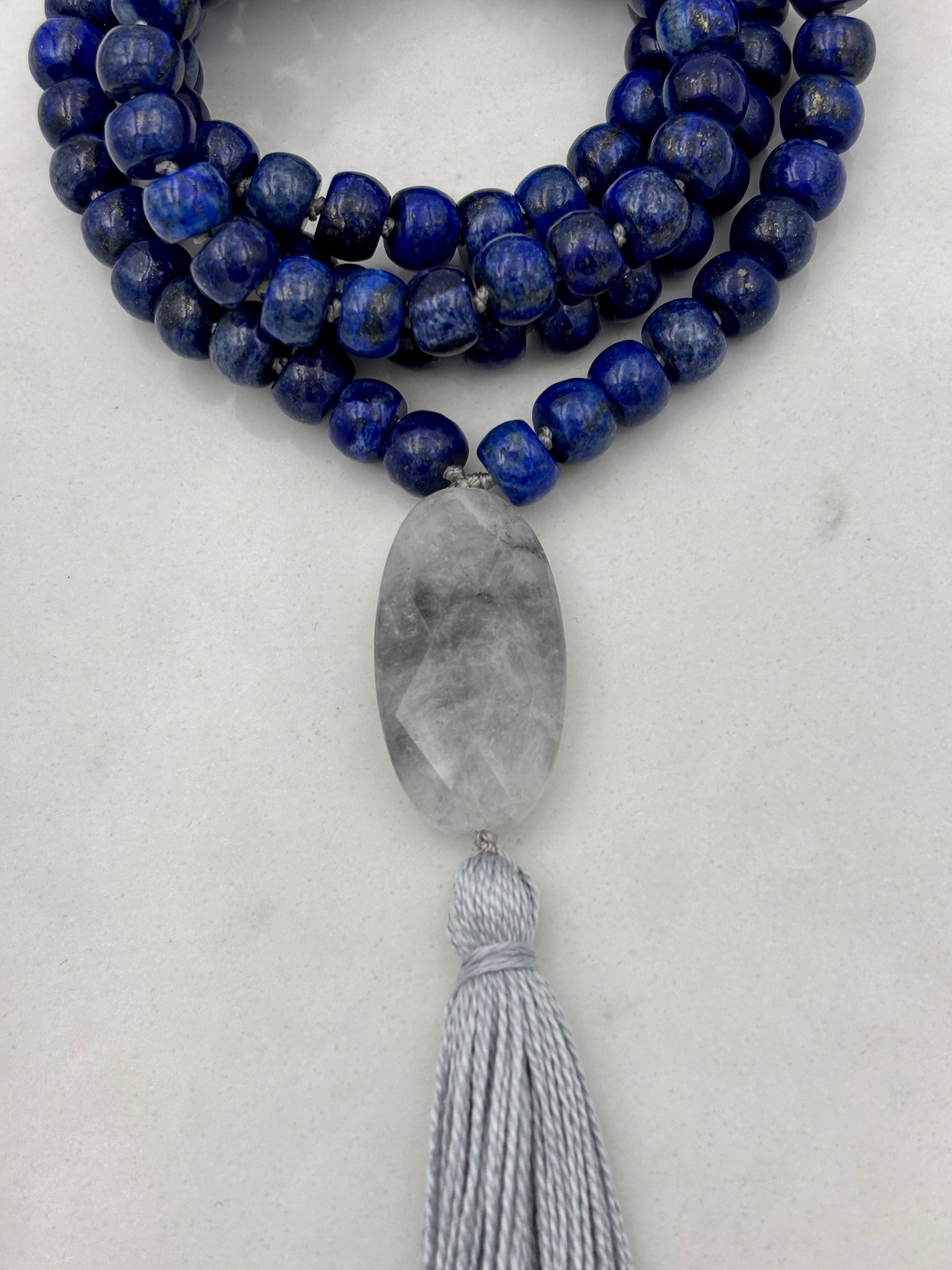 lapis gemstone mala | radiant malas | handmade in boulder, colorado