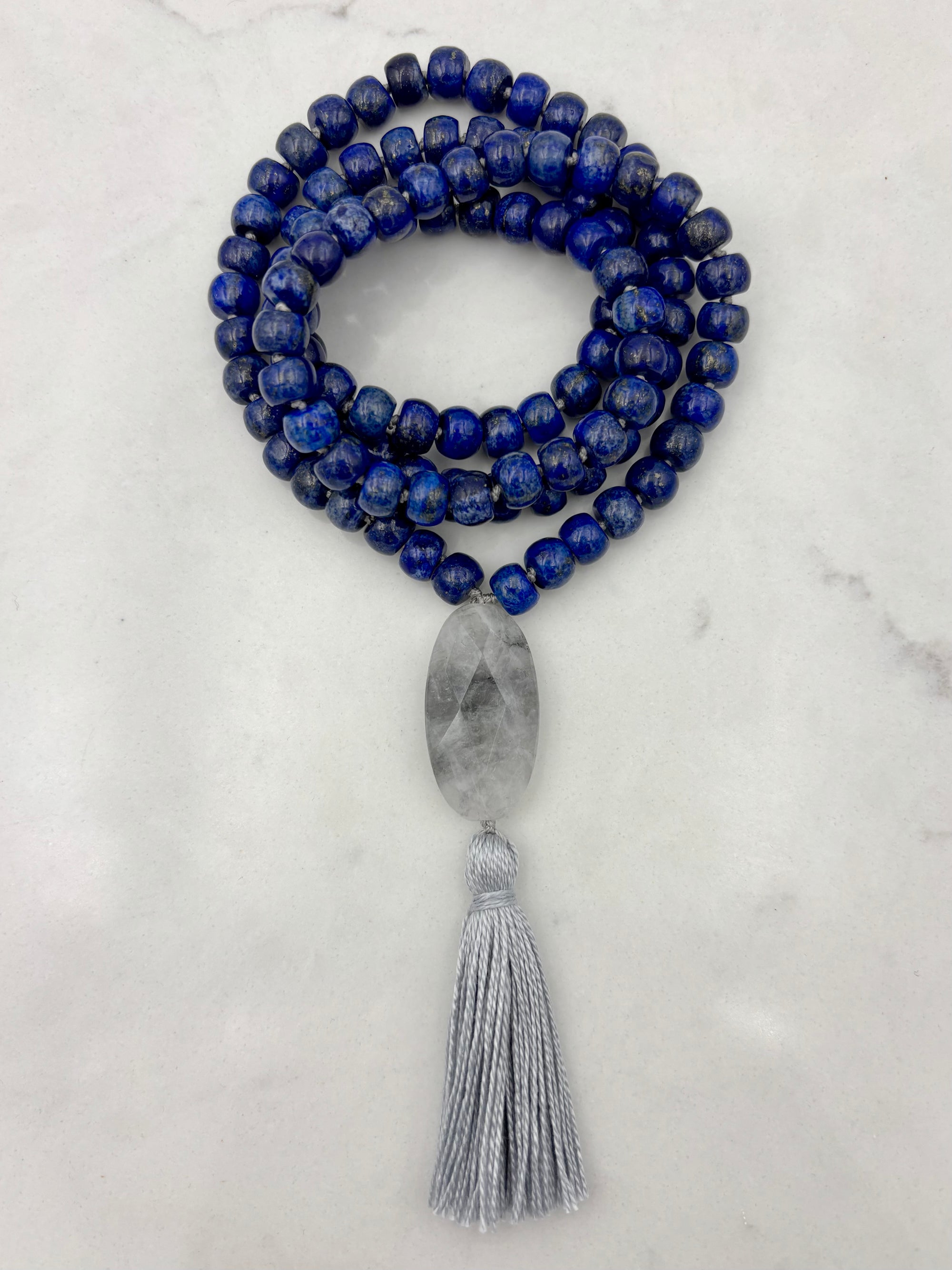 lapis gemstone mala | radiant malas | handmade in boulder, colorado