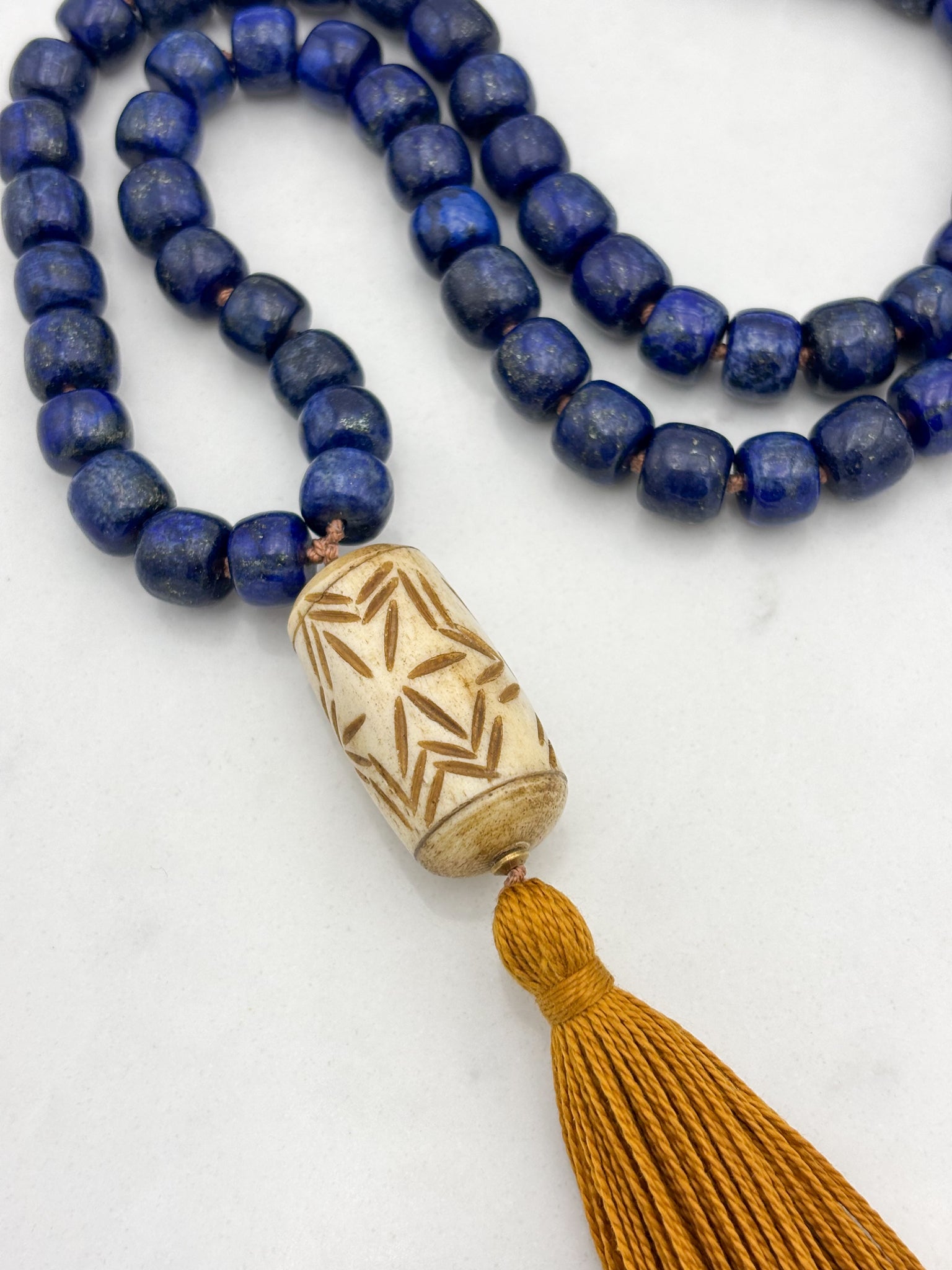lapis gemstone mala necklace | radiant malas | handmade in boulder, colorado