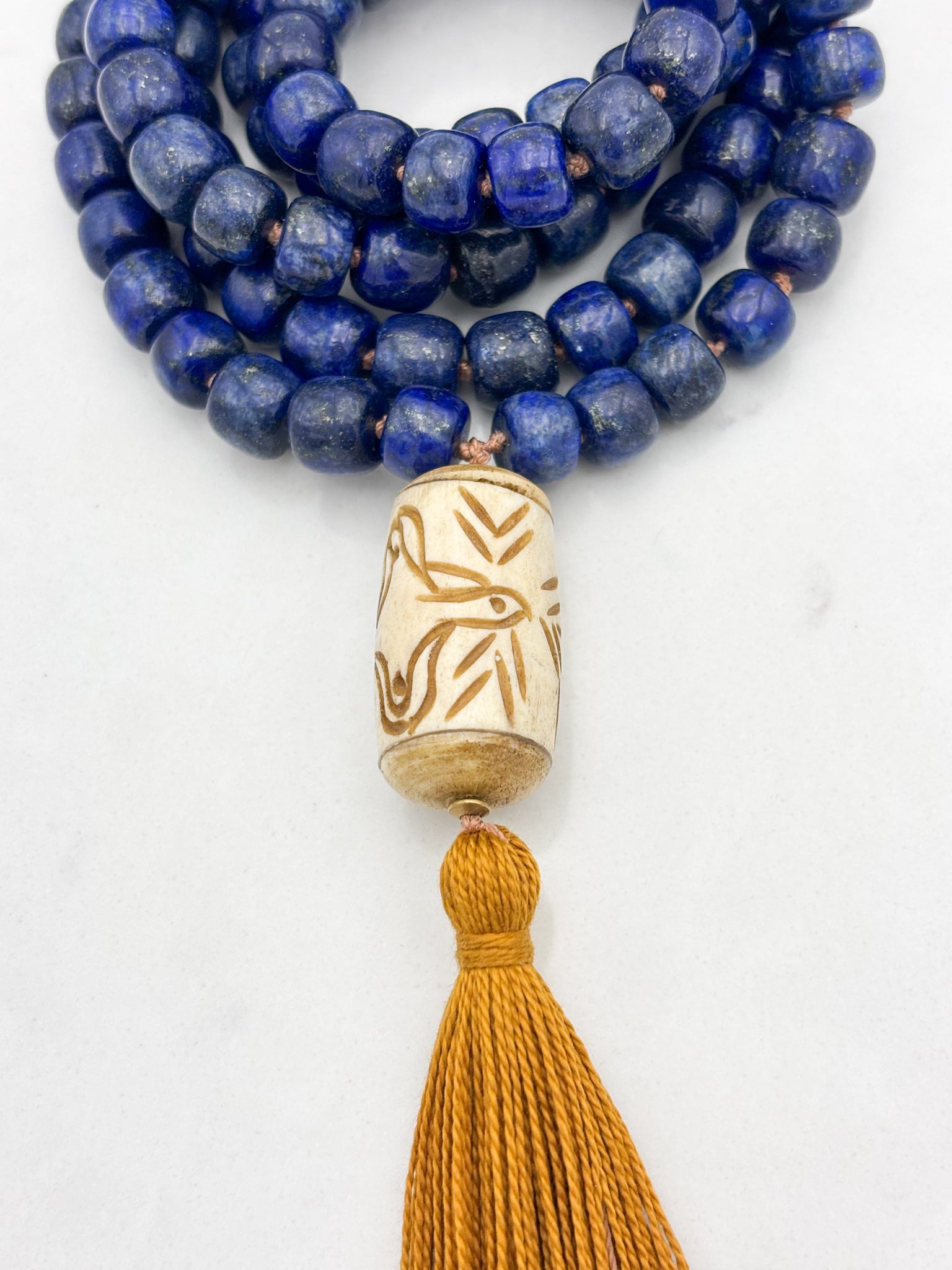 lapis gemstone mala necklace | radiant malas | handmade in boulder, colorado