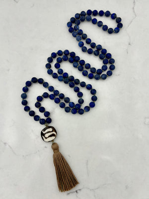 lapis gemstone mala | radiant malas | handmade in boulder, colorado