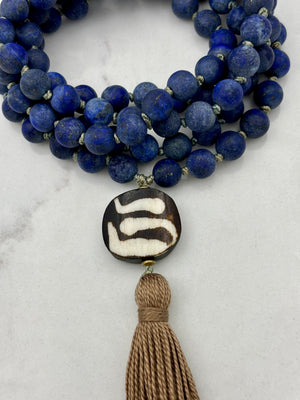 lapis gemstone mala | radiant malas | handmade in boulder, colorado