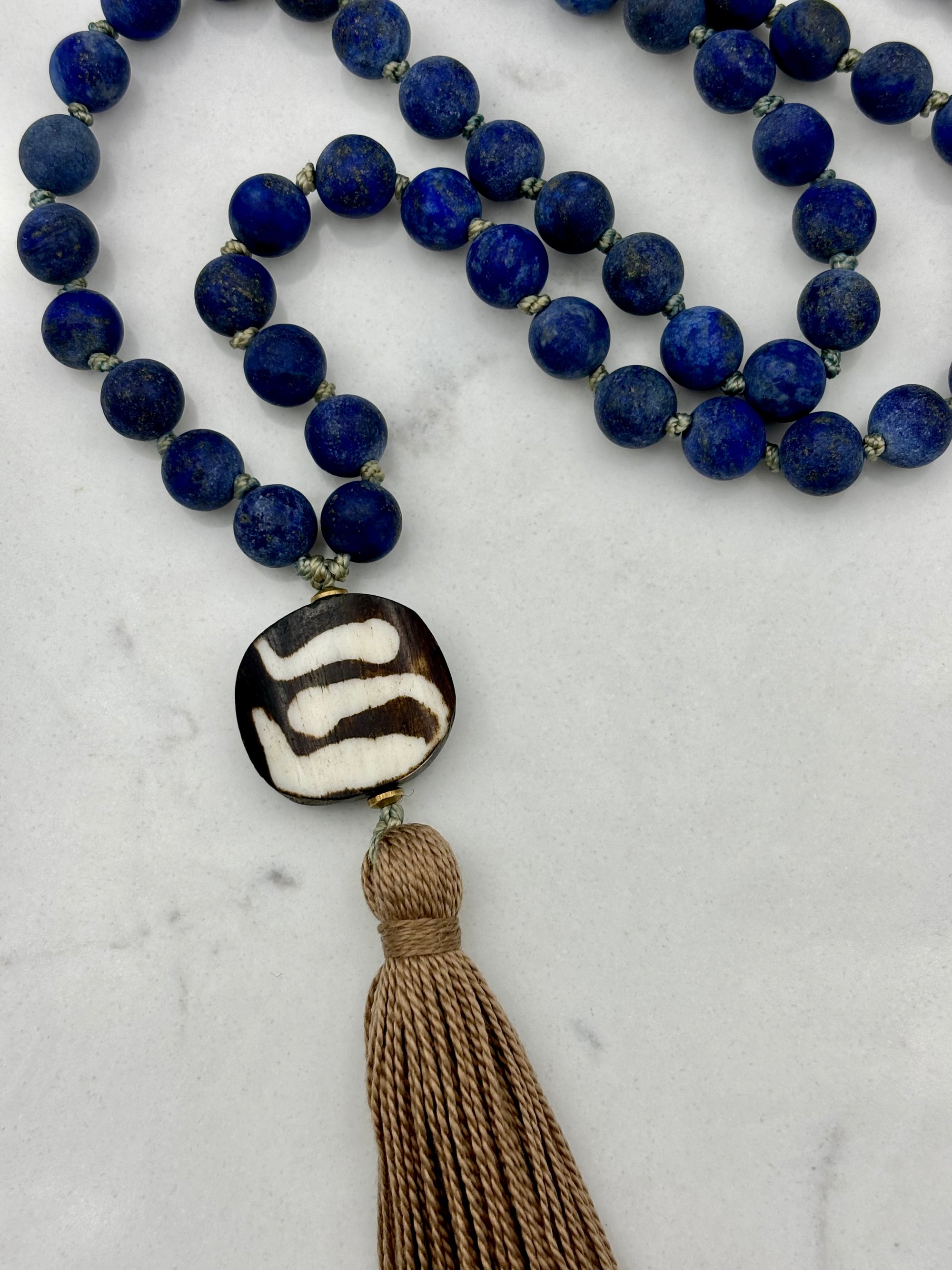 lapis gemstone mala | radiant malas | handmade in boulder, colorado