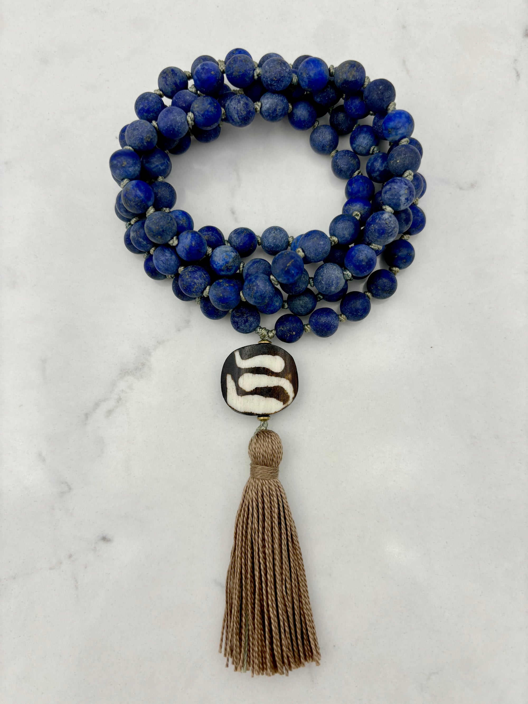 lapis gemstone mala | radiant malas | handmade in boulder, colorado