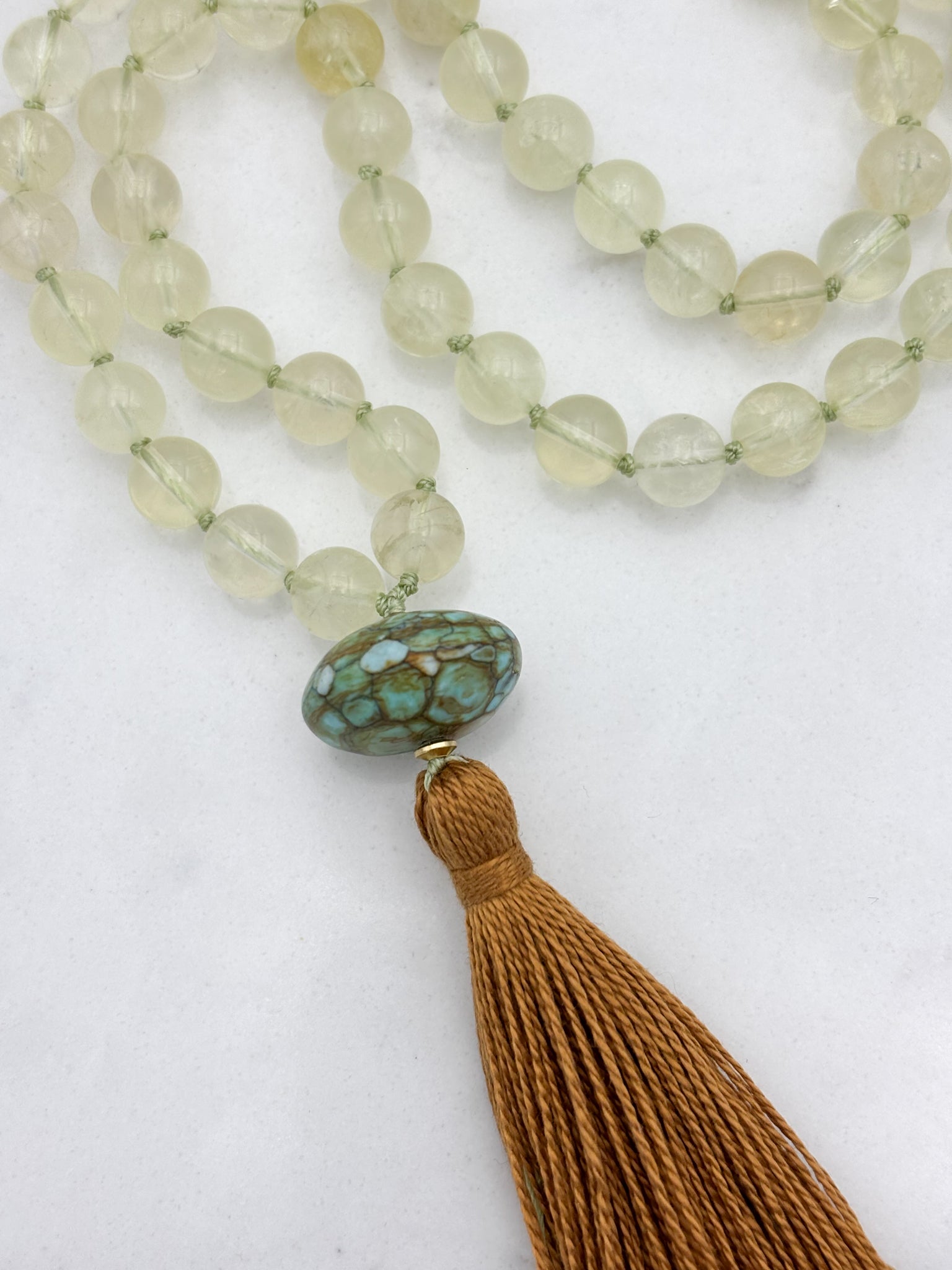 lemon quartz gemstone mala | radiant malas | handmade in boulder, colorado