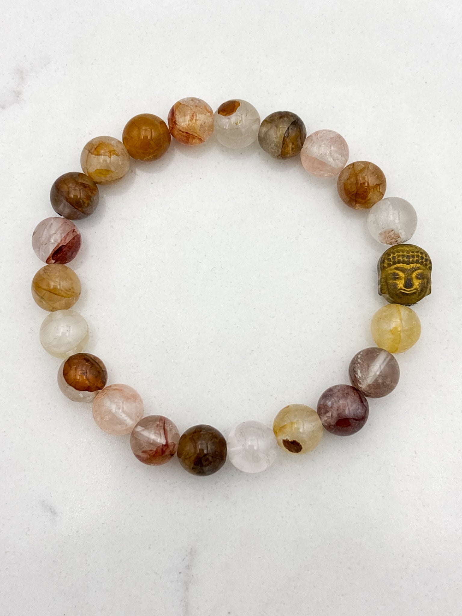 lepidochrosite gemstone bracelet | radiant malas | handmade in boulder, colorado