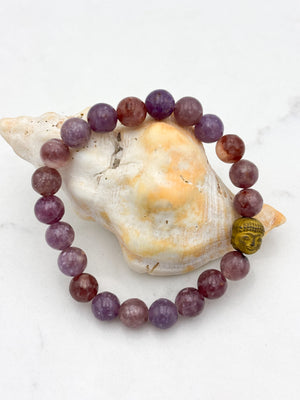 lepidolite gemstone bracelet | radiant malas | handmade in boulder, colorado