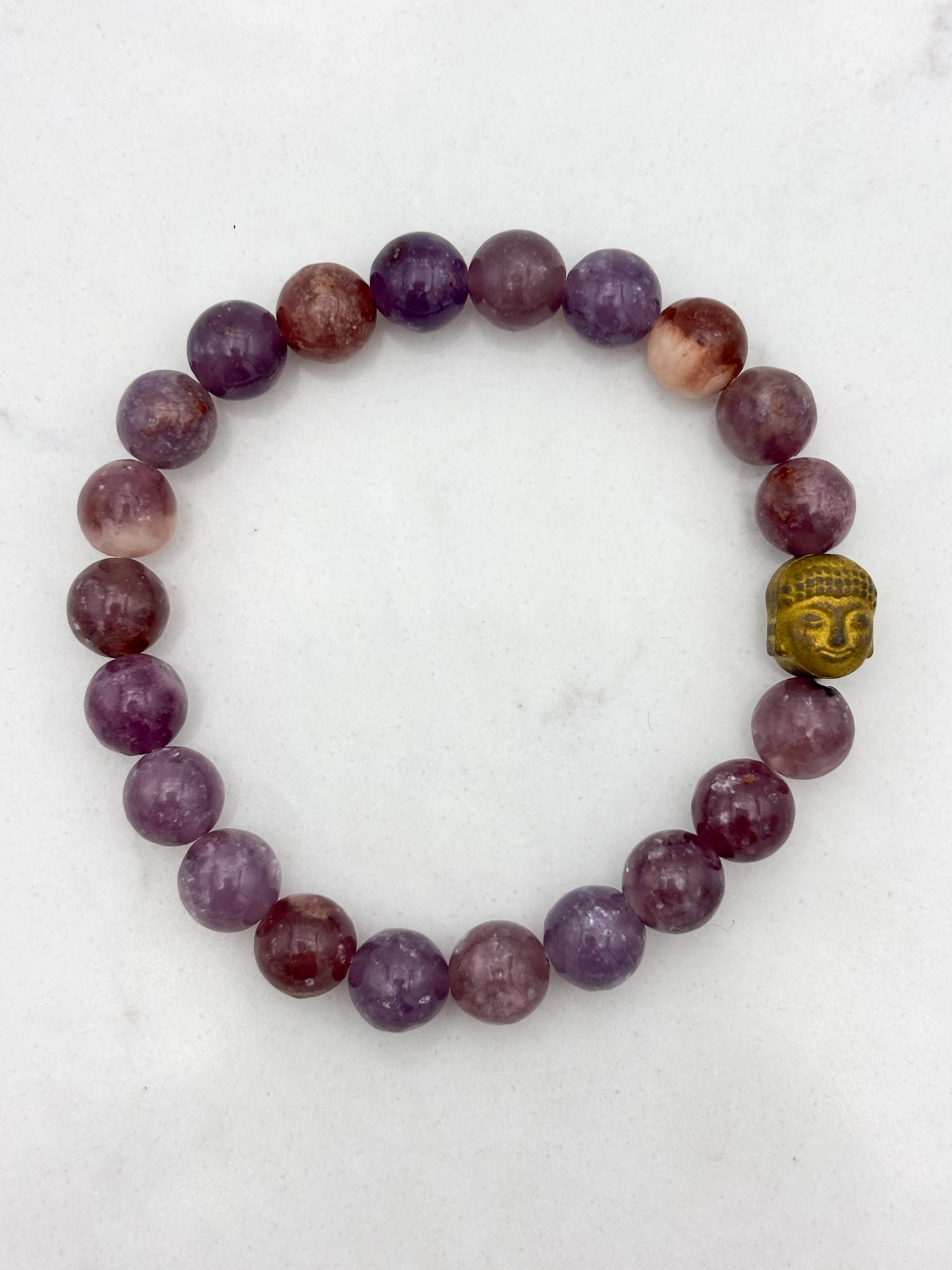 lepidolite gemstone bracelet | radiant malas | handmade in boulder, colorado