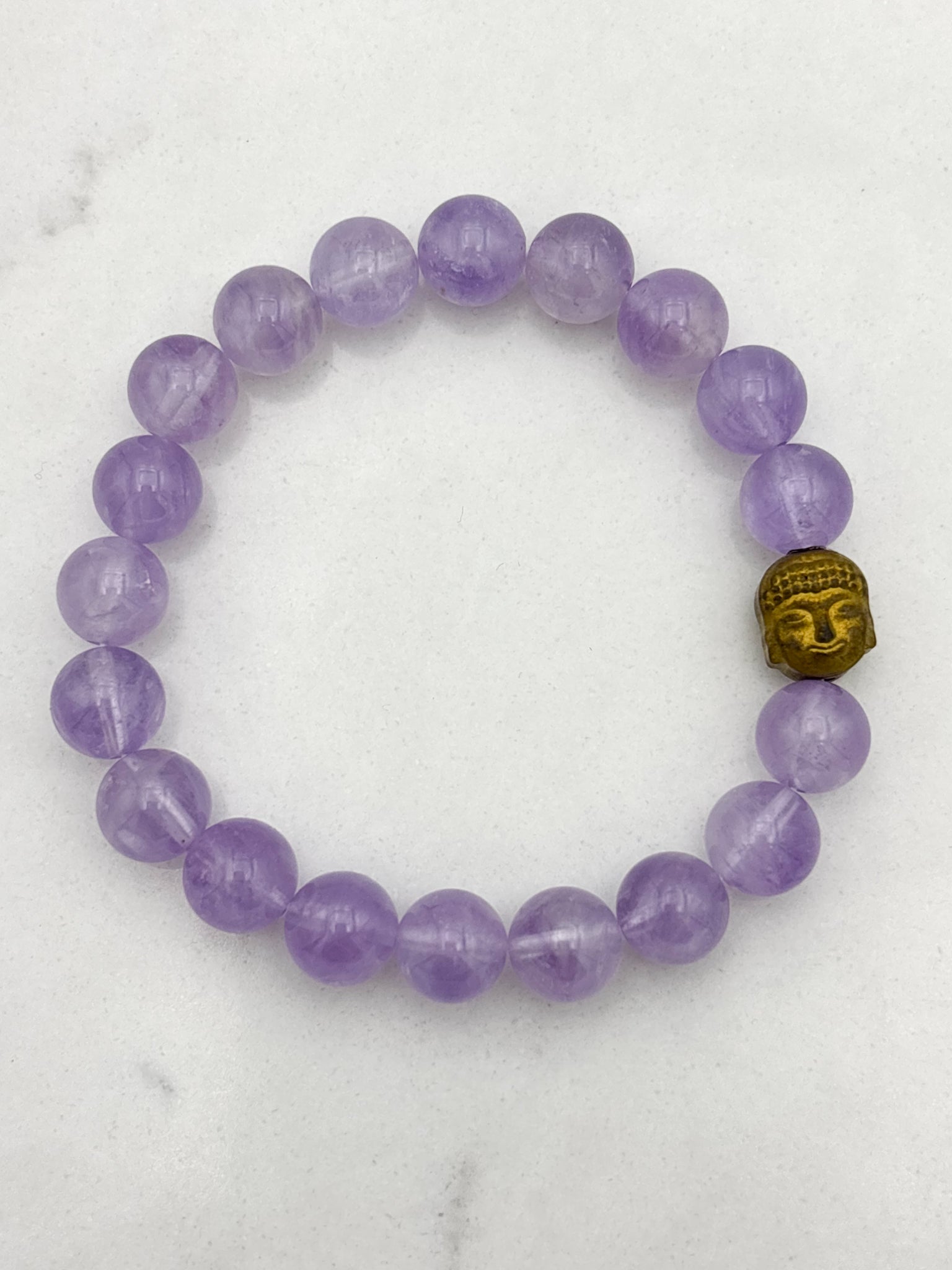 lilac amethyst gemstone bracelet | radiant malas | handmade in boulder, colorado