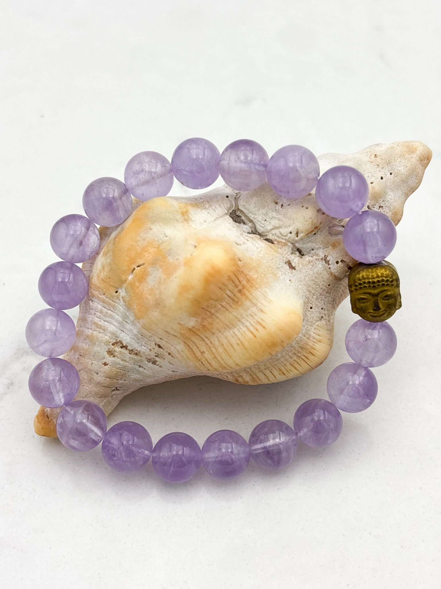 lilac amethyst gemstone bracelet | radiant malas | handmade in boulder, colorado
