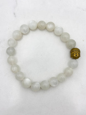 moonstone gemstone bracelet | radiant malas | handmade in boulder, colorado