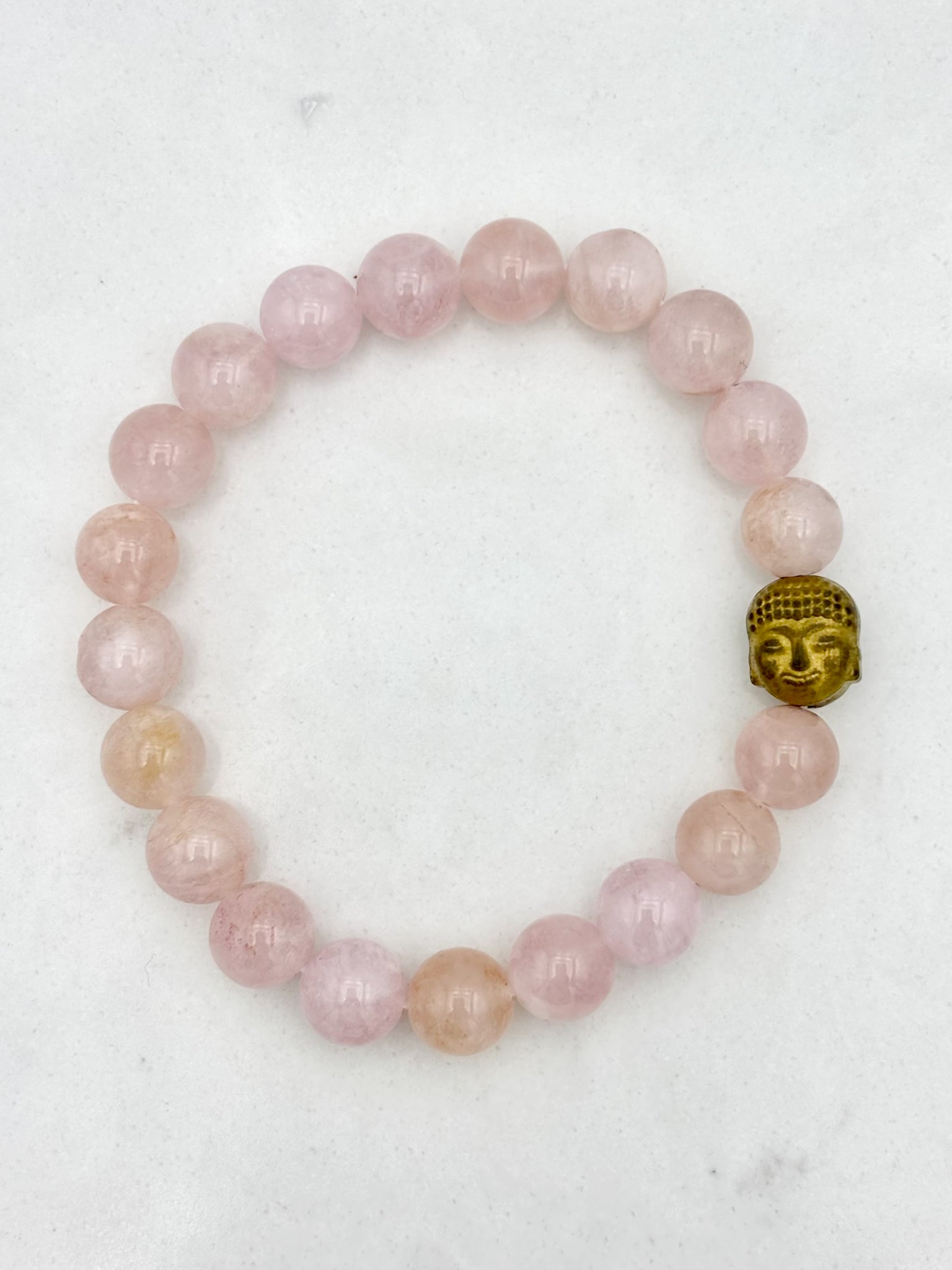 Morganite gemstone bracelet | radiant malas | handmade in boulder, colorado