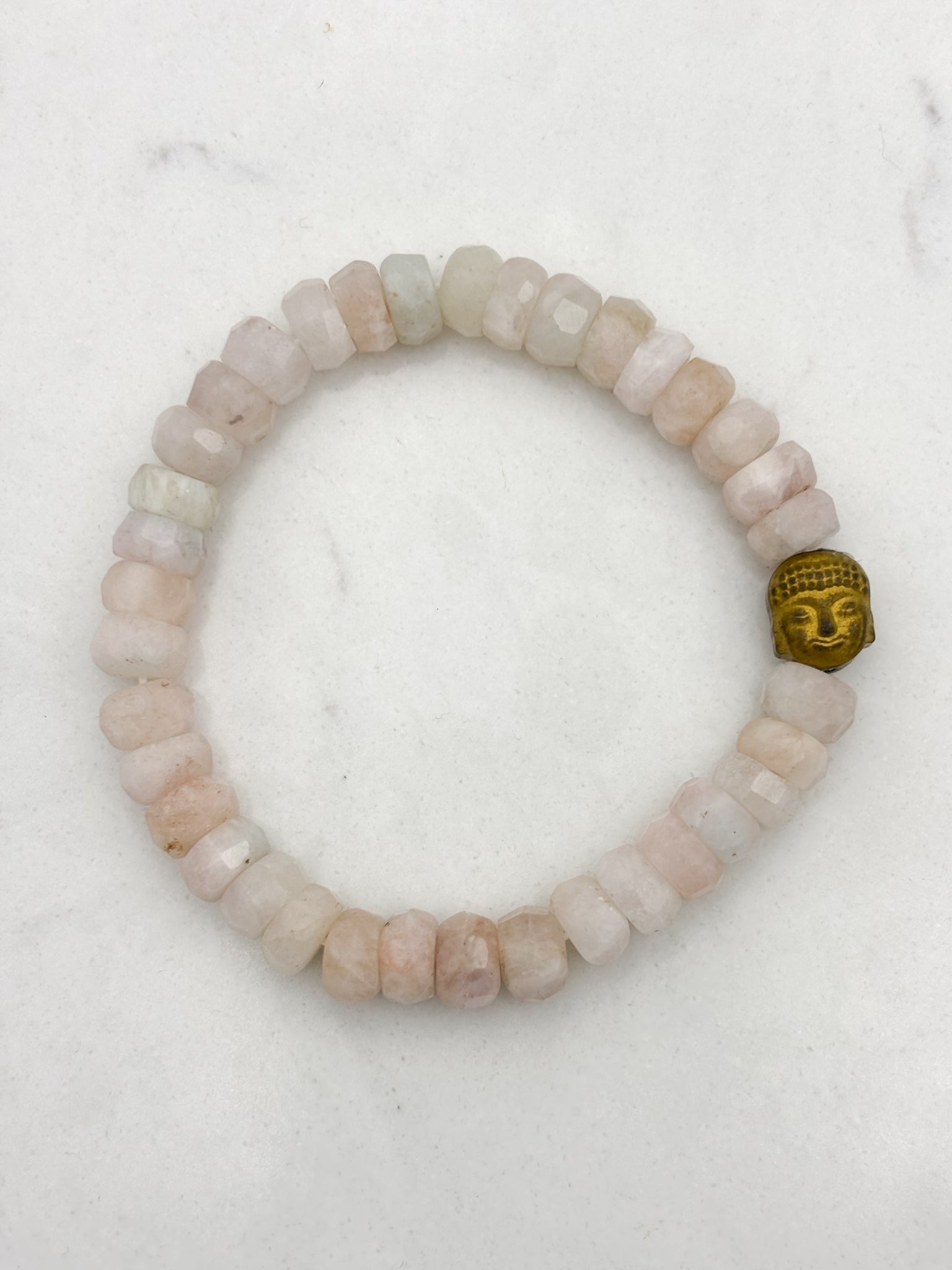 Morganite gemstone bracelet | radiant malas | handmade in boulder, colorado