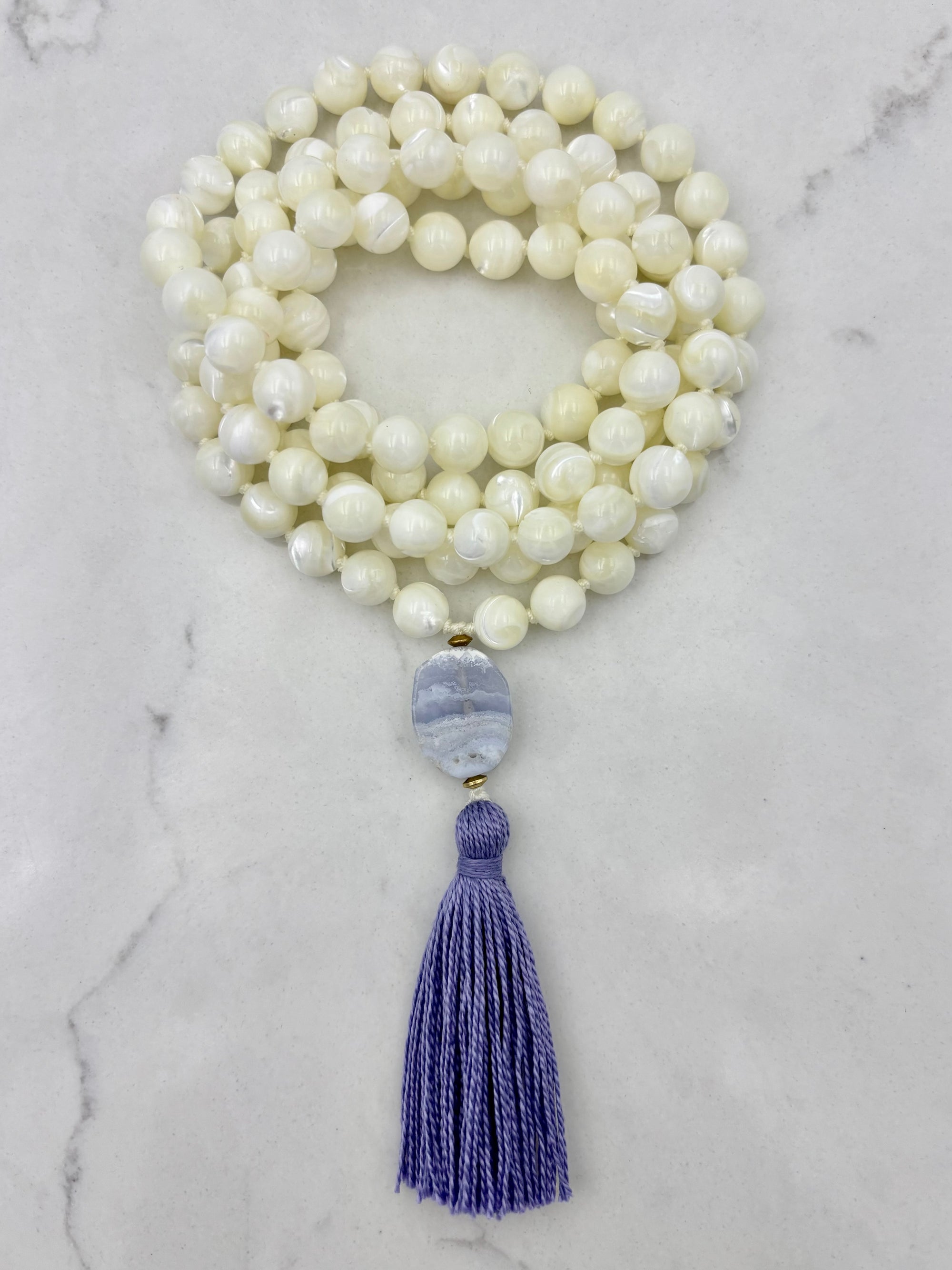 Mother of Pearl Mala