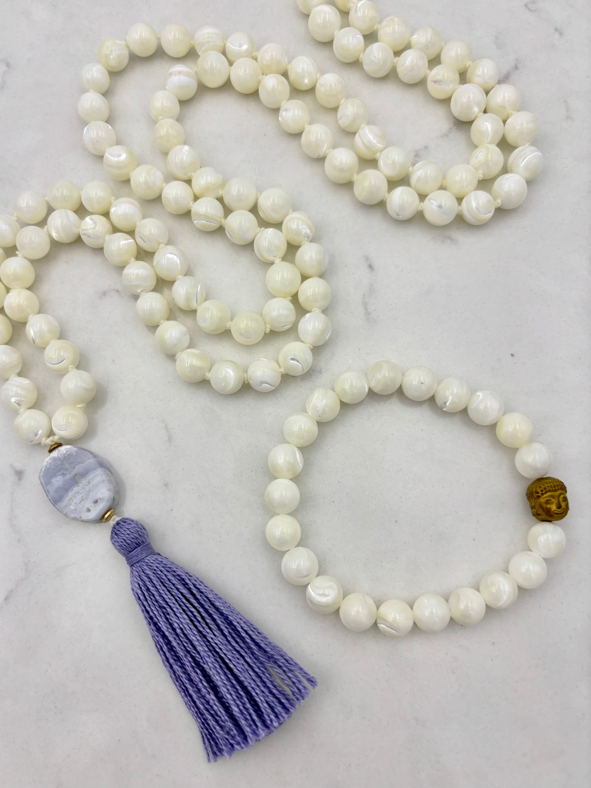 Mother of Pearl Mala