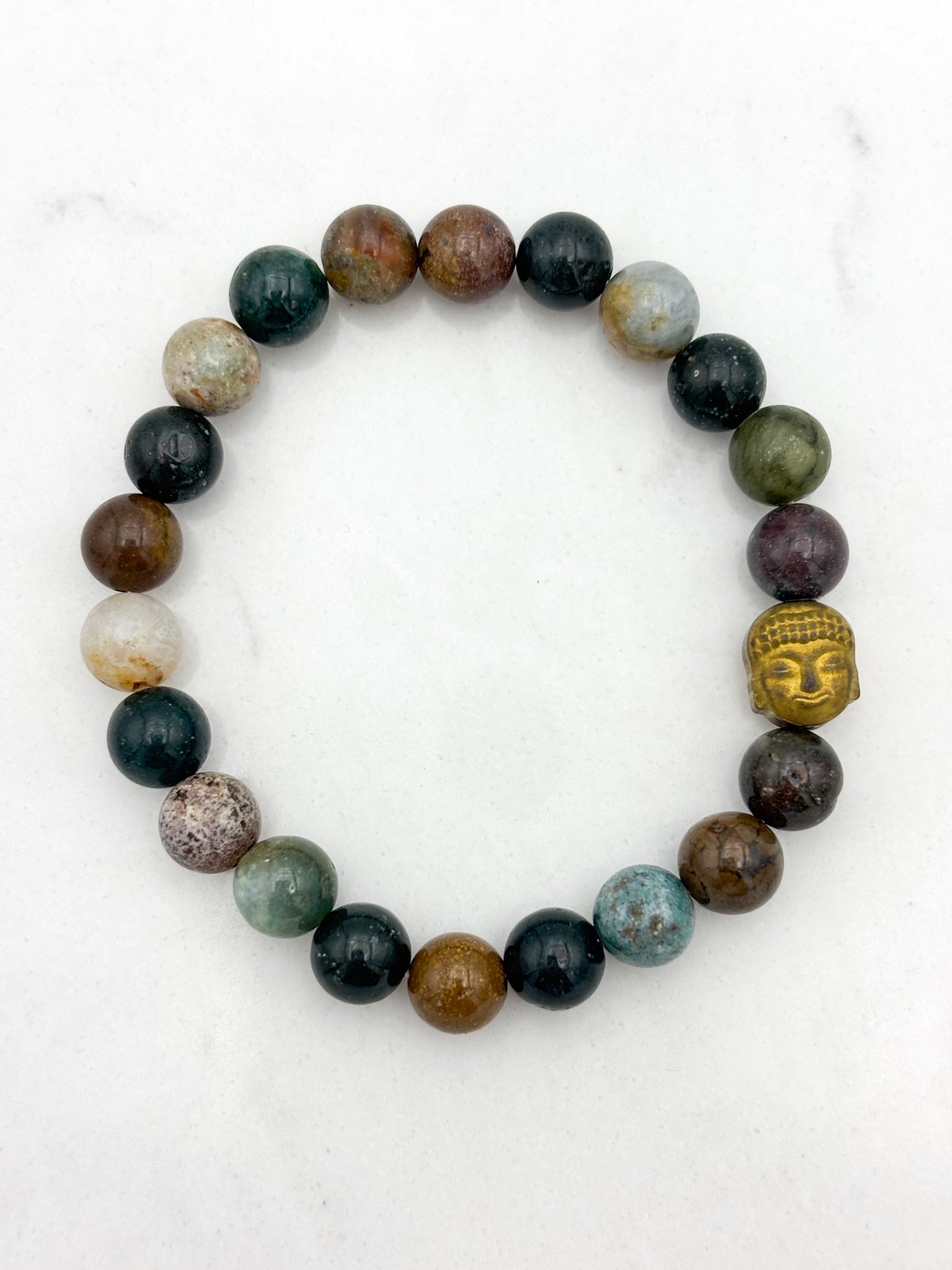 ocean jasper gemstone bracelet | radiant malas | handmade in boulder, colorado