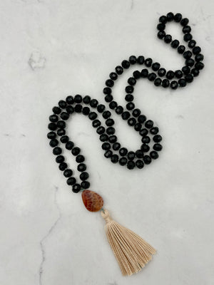 onyx gemstone mala | handmade in boulder, colorado | radiant malas