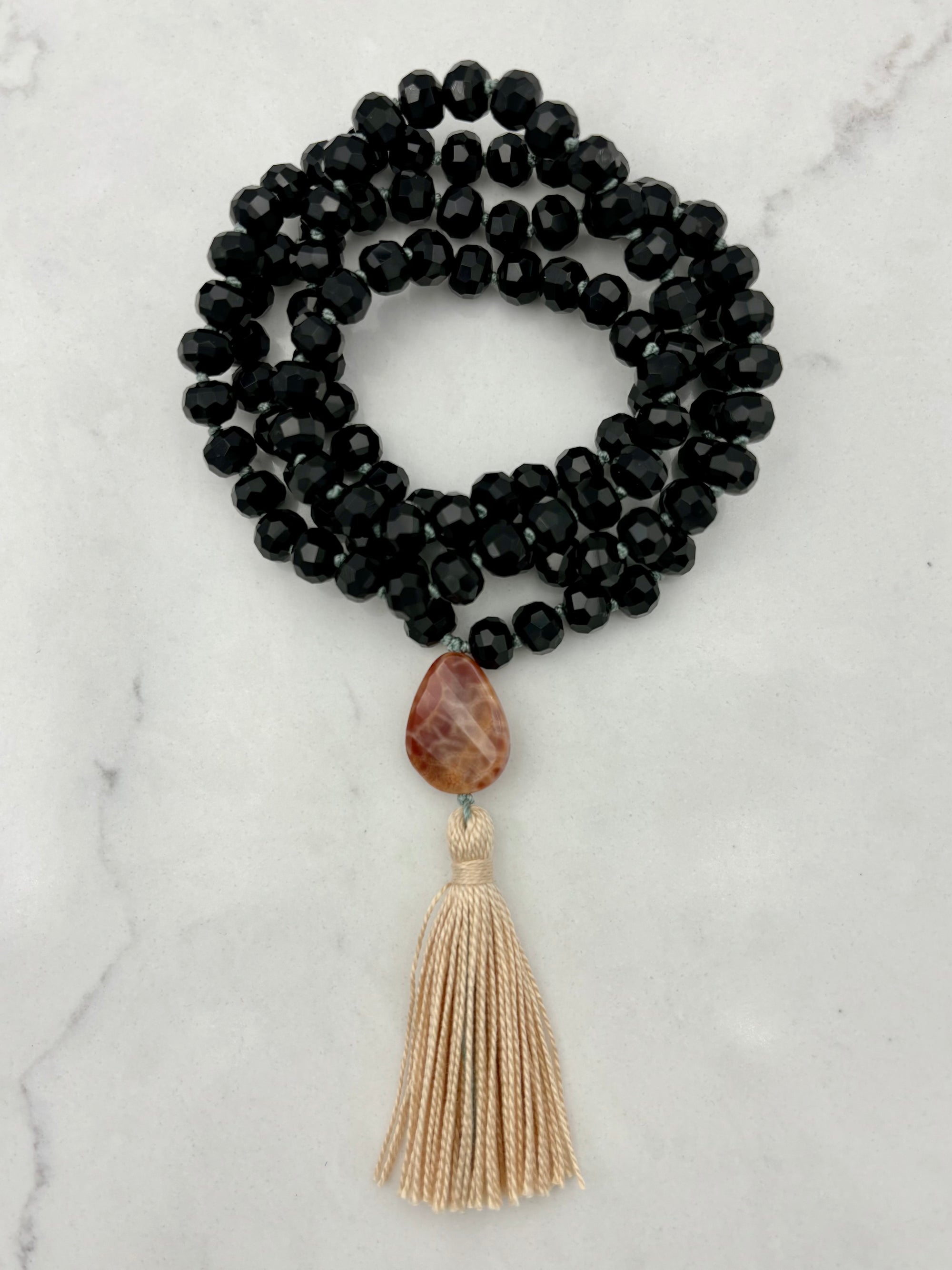 onyx gemstone mala | handmade in boulder, colorado | radiant malas