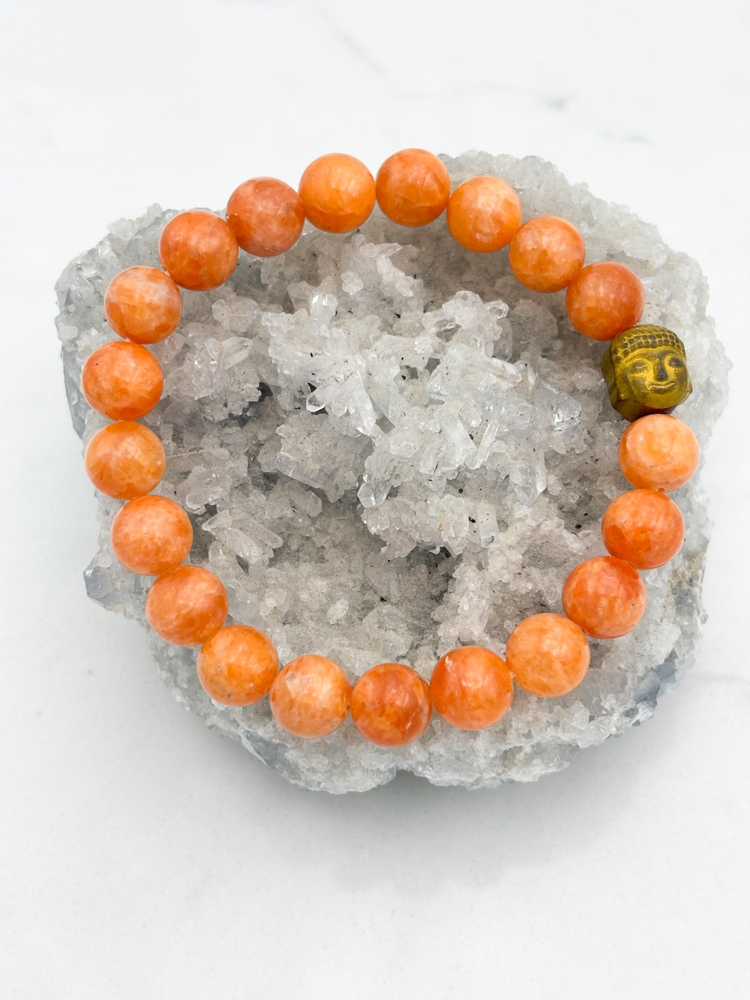 Orange Calcite Gemstone Bracelet
