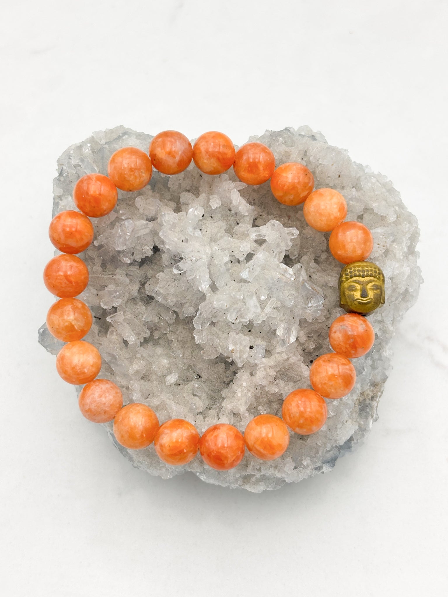 Orange Calcite Gemstone Bracelet