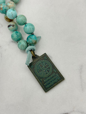 Turquoise mala necklace | radiant malas | handmade in boulder, colorado