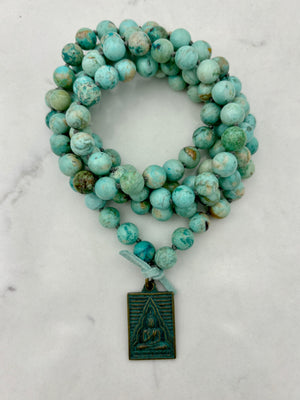 Turquoise mala necklace | radiant malas | handmade in boulder, colorado