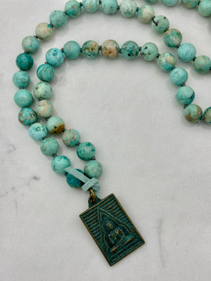 Turquoise mala necklace | radiant malas | handmade in boulder, colorado