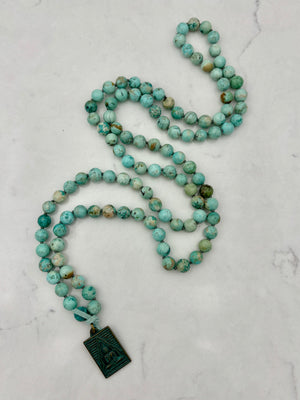 Turquoise mala necklace | radiant malas | handmade in boulder, colorado