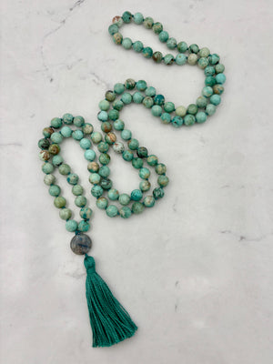 Turquoise mala necklace | radiant malas | handmade in boulder, colorado