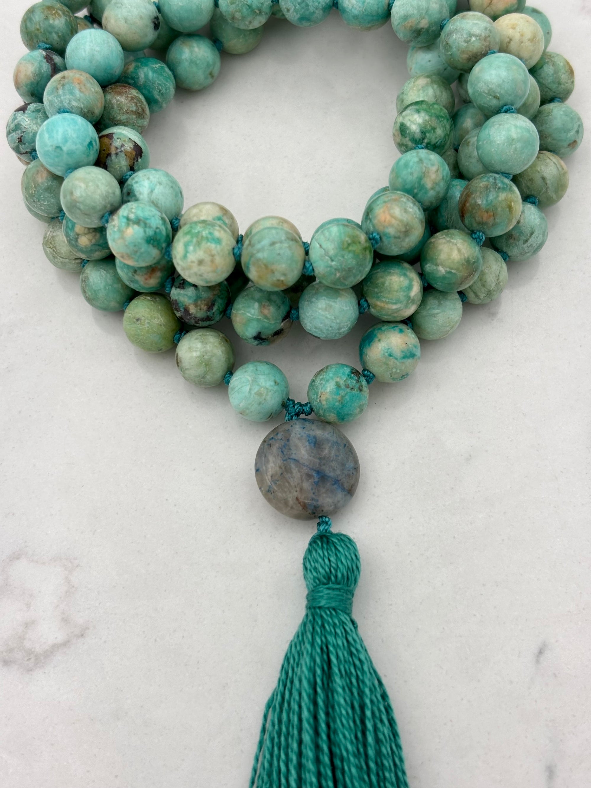 Turquoise mala necklace | radiant malas | handmade in boulder, colorado