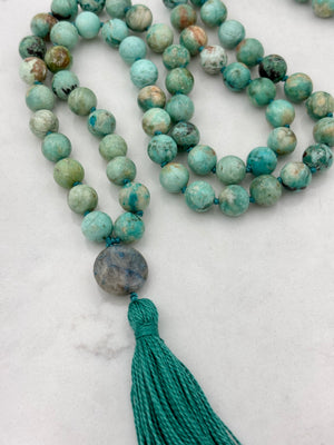 Turquoise mala necklace | radiant malas | handmade in boulder, colorado