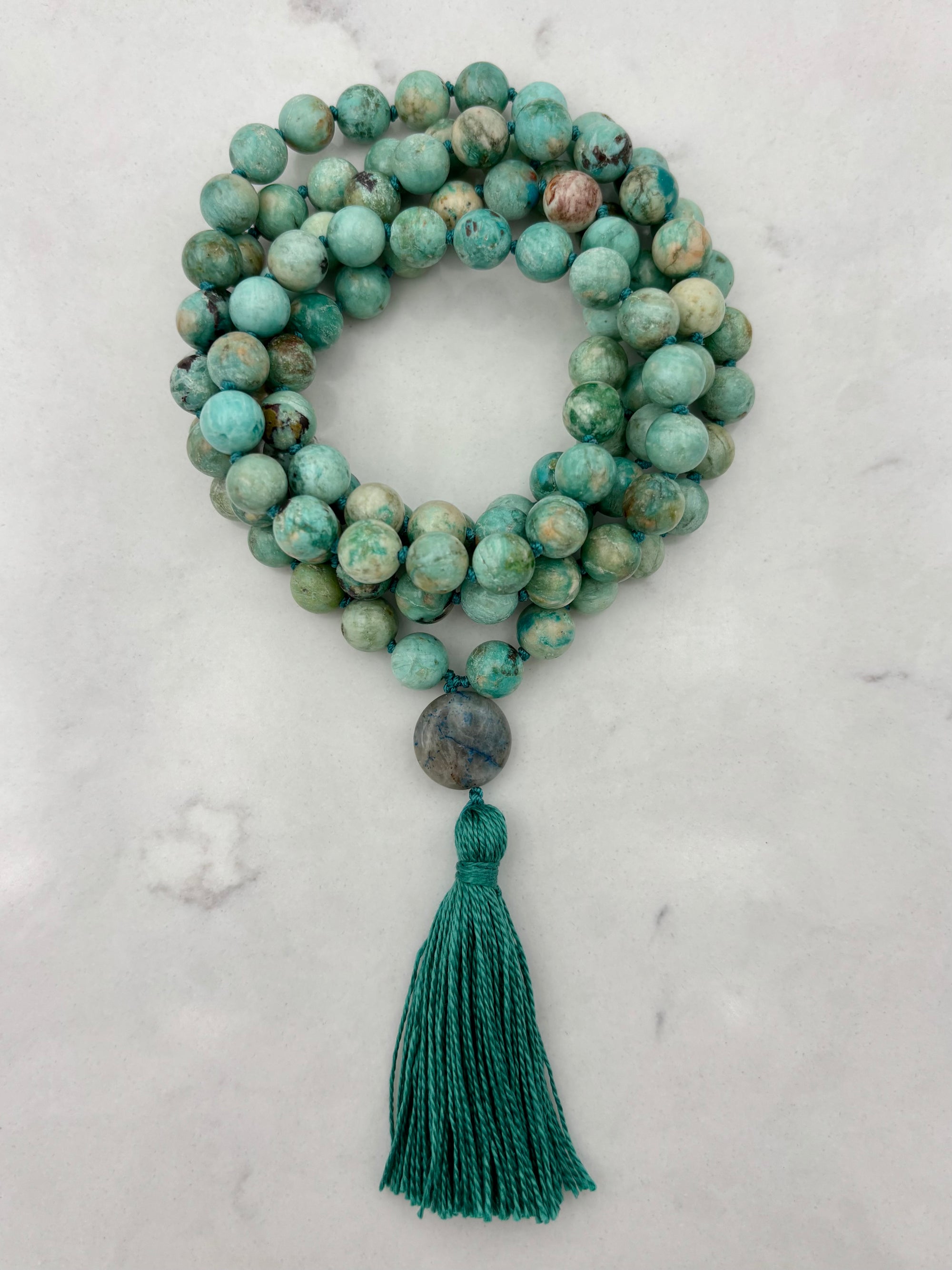 Turquoise mala necklace | radiant malas | handmade in boulder, colorado