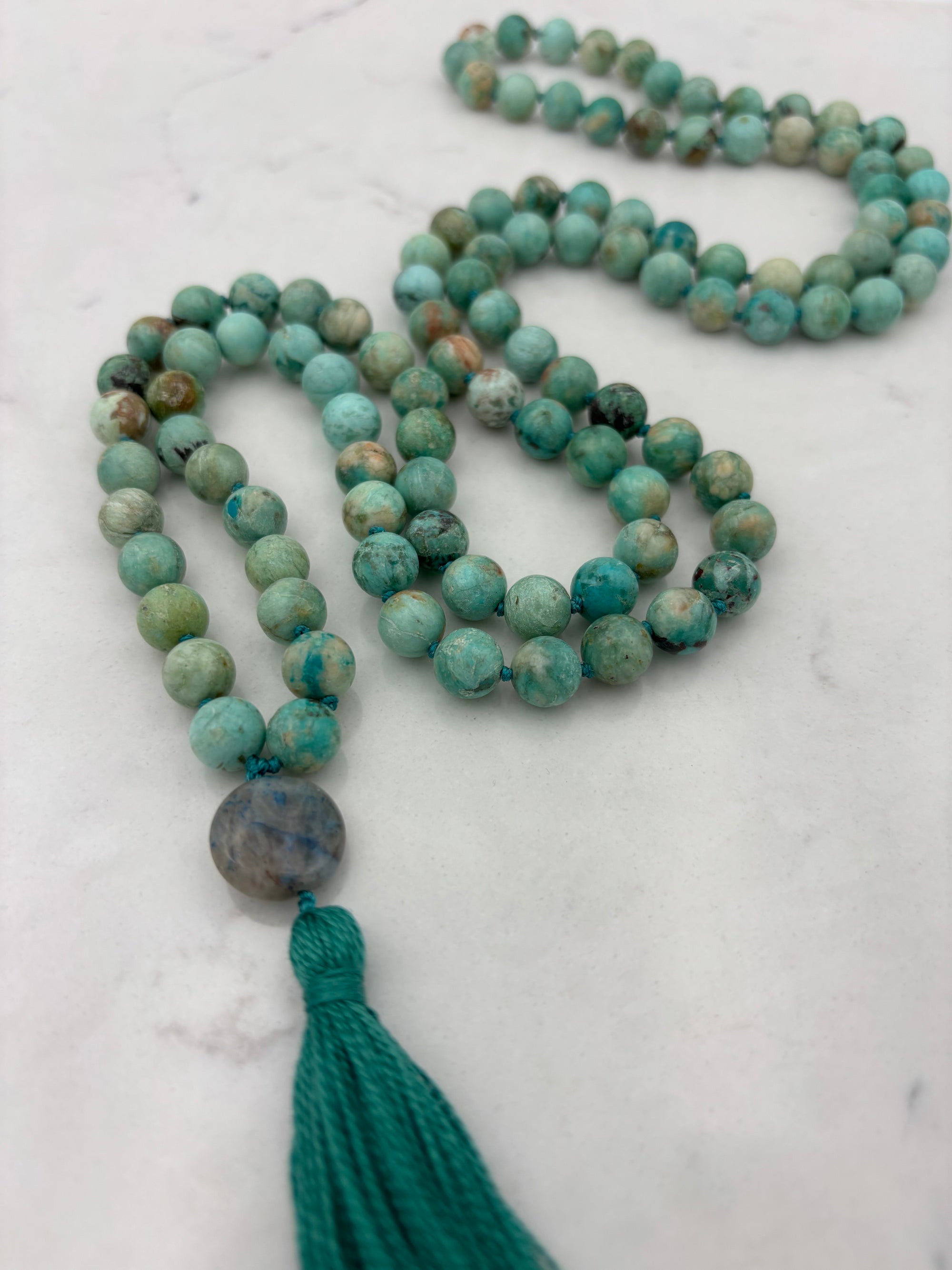 Turquoise mala necklace | radiant malas | handmade in boulder, colorado