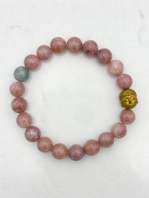 pink tourmaline gemstone bracelet | radiant malas | handmade in boulder, colorado
