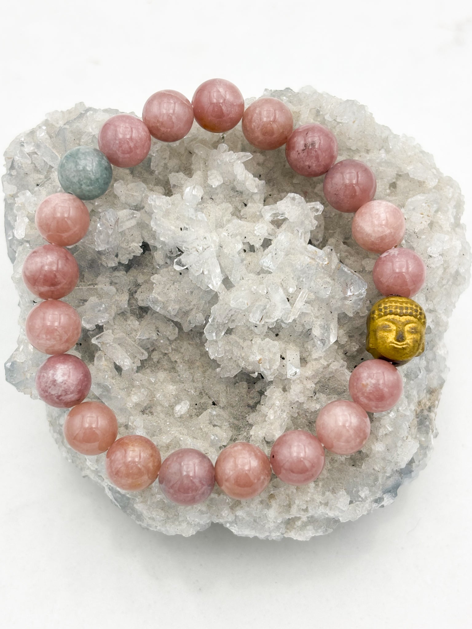pink tourmaline gemstone bracelet | radiant malas | handmade in boulder, colorado